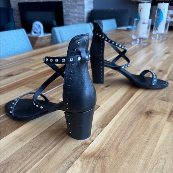 Zadig & Voltaire Black Strappy Heels size 41 - Picture 4 of 7